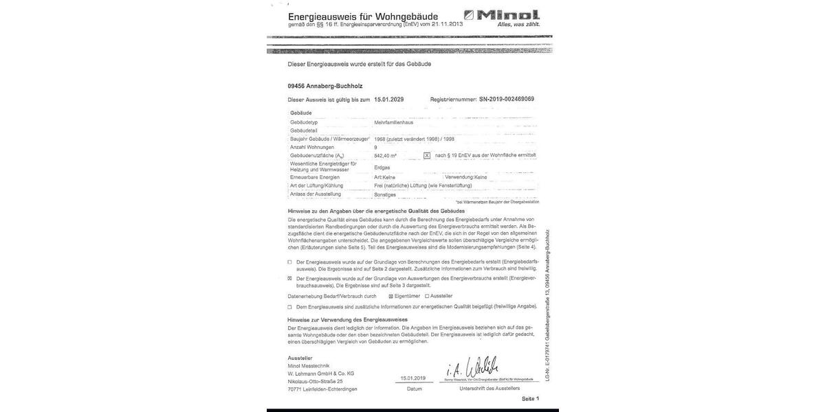 Erdgeschoßwohnung Annaberg-Buchholz Buchholz - 2 Zimmer, 50 m&sup2;, 320&euro; | Angebot:25378476