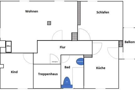 Stadtvilla Dachgeschoßwohnung in bester Lage 3 zimmer