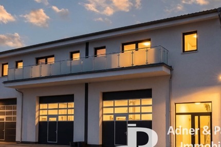 **NEUBAU 2022 IN WOLFENBÜTTEL: 475 M² FLEXIBLE GEWERBEFLÄCHE AUS HALLE & REPRÄSENTATIVEM BÜROBEREICH** - Gewerbeobjekt Wolfenbüttel Adersheim | Angebot:27200761