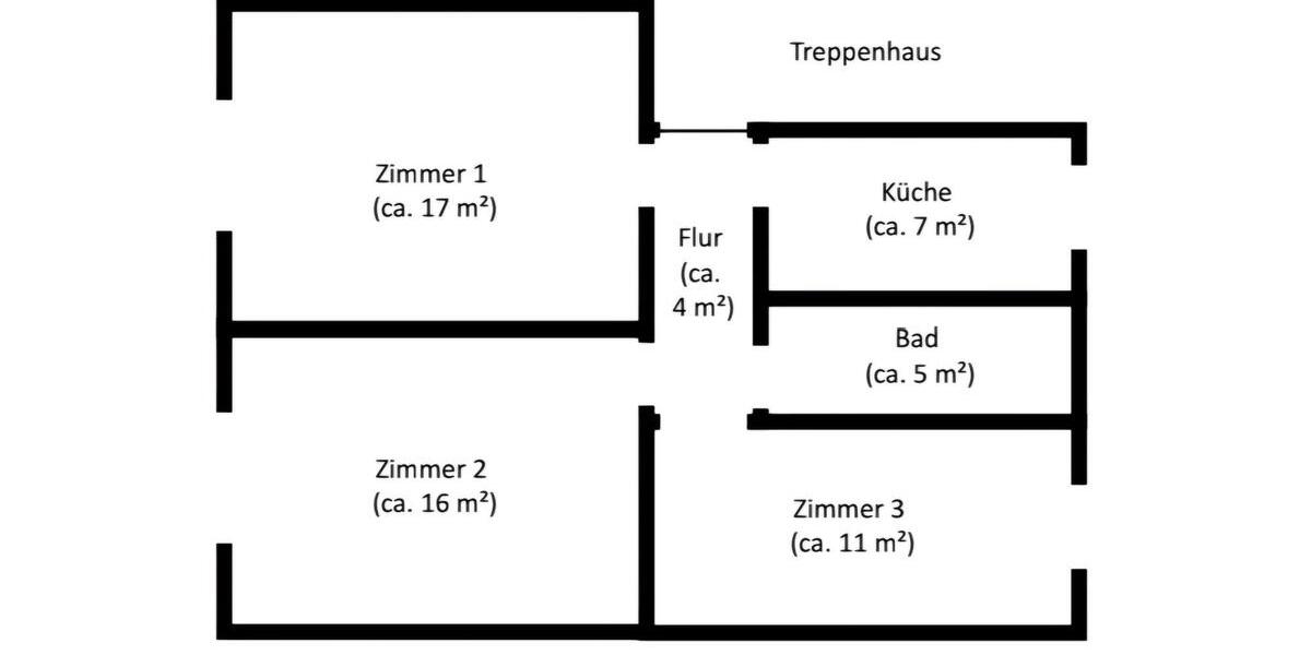 Etagenwohnung Gommern - 3 Zimmer, 60 m&sup2;, 300&euro; | Angebot:25920333