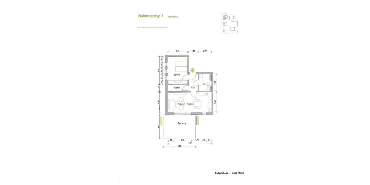 Etagenwohnung Ottendorf-Okrilla Medingen - 2 Zimmer, 66 m&sup2;, 1.000&euro; | Angebot:26616949