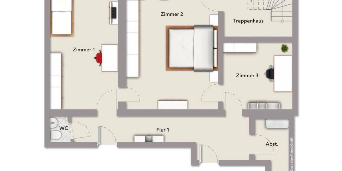 Etagenwohnung Philippsburg - 4 Zimmer, 125 m&sup2;, 1.250&euro; | Angebot:26429167