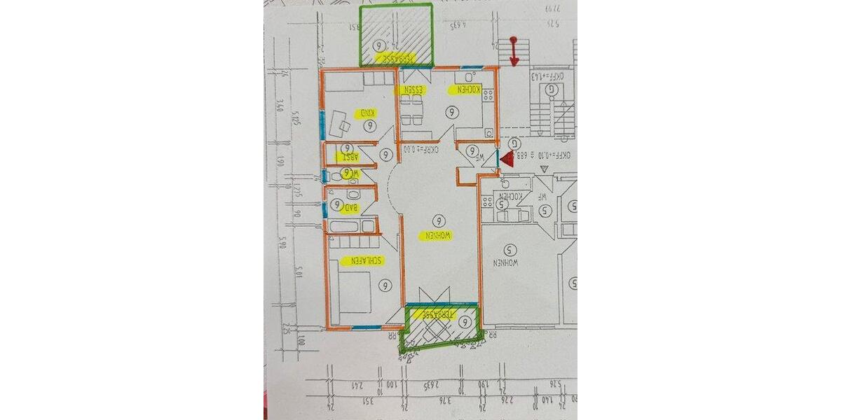Erdgeschoßwohnung Aldingen - 3.5 Zimmer, 99 m&sup2;, 880&euro; | Angebot:26629227