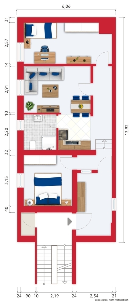 Gemütliche 3-Zimmer CityWohnung