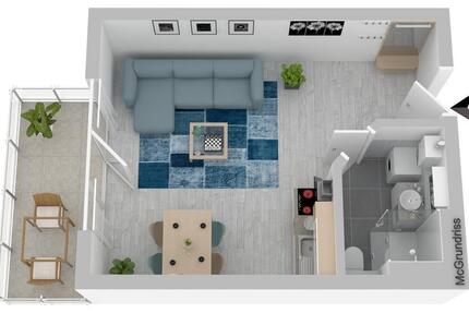 Wohnung Ilmenau - 1 Zimmer, 30 m&sup2;, 270&euro; | Angebot:25901637