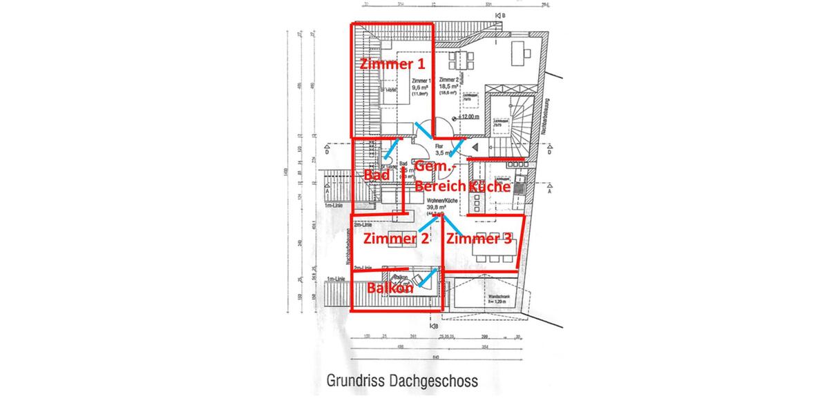 Wohnen auf Zeit Münster - 4 Zimmer, 65 m&sup2;, 480&euro; | Angebot:25272632