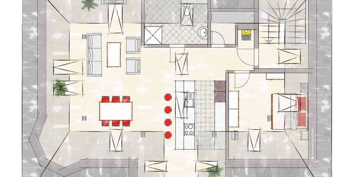 Etagenwohnung Riedenburg Lintlhof - 2 Zimmer, 91 m&sup2;, 780&euro; | Angebot:26684011