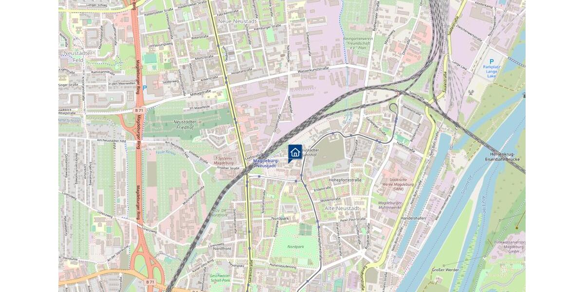 Erdgeschoßwohnung Magdeburg Alte Neustadt - 2 Zimmer, 49 m&sup2;, 380&euro; | Angebot:26633016