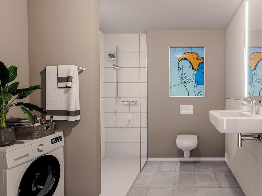 Sonnige Wohnung mit Loggia | Separate Küche | Bad mit Dusche | Smart-Home | Tiefgarage | Aufzug