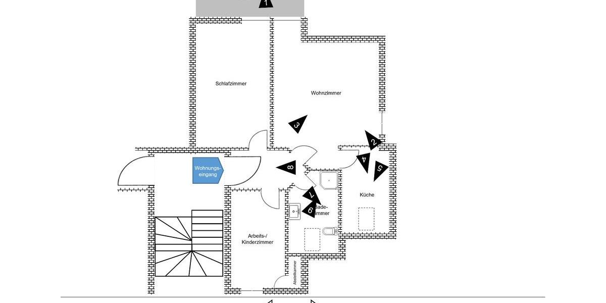 Dachgeschoßwohnung Olpe - 4 Zimmer, 67 m&sup2;, 590&euro; | Angebot:26691977