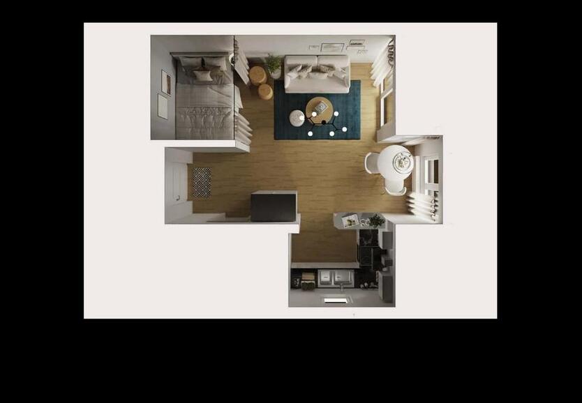 Möblierte 1-Zi. Whg. mit Stellplatz, Einbauküche und Balkon in Reutlinge 1 zimmer