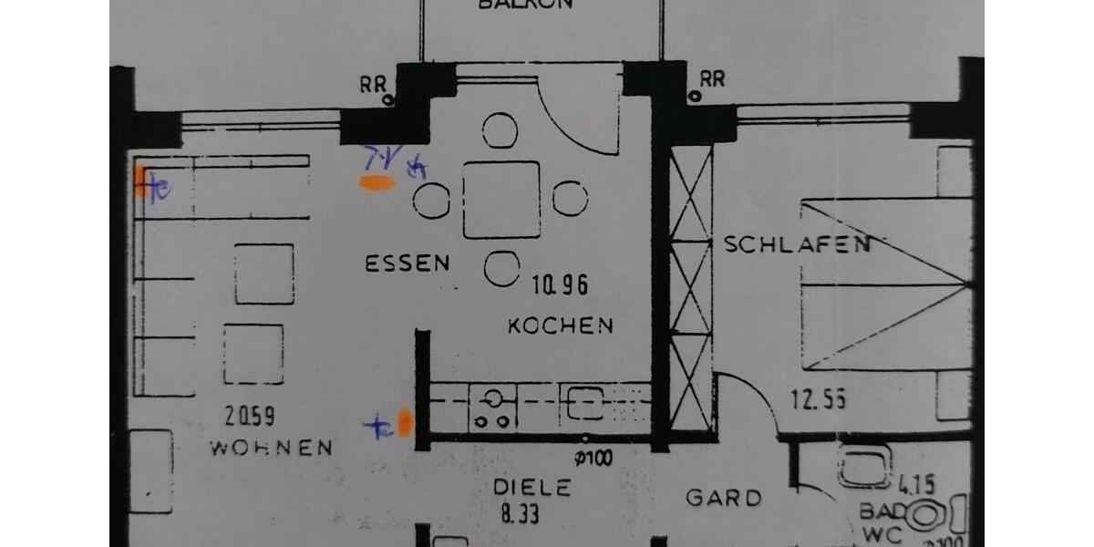 Etagenwohnung Ahlen - 2 Zimmer, 58 m&sup2;, 560&euro; | Angebot:26700903