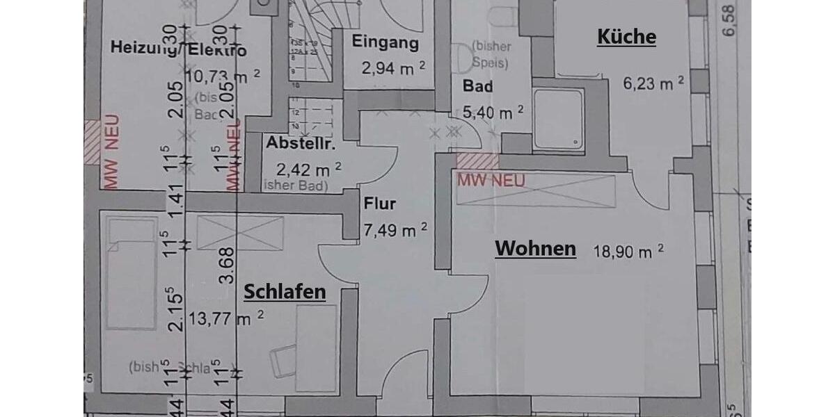 Erdgeschoßwohnung Wartenberg - 2 Zimmer, 55 m&sup2;, 650&euro; | Angebot:26620635