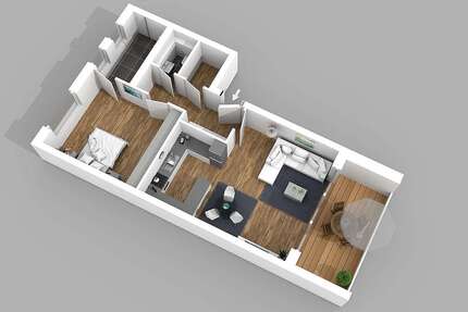 Wohnung Dortmund Brackel - 3 Zimmer, 79 m&sup2;, 1.081&euro; | Angebot:26136367