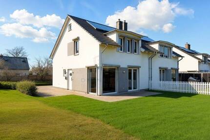 Moderne Doppelhaushälfte mit gehobener Ausstattung in Sanitz, mit Stellplatz - 15 km nach Rostock 4 zimmer