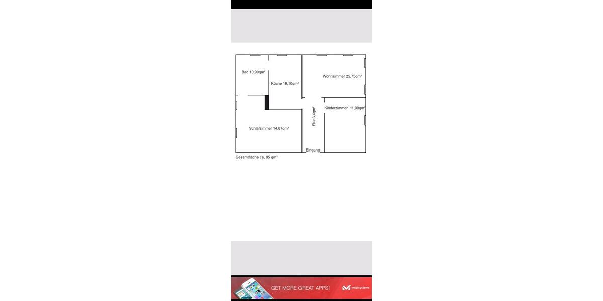 Etagenwohnung Kottmar - 3 Zimmer, 85 m&sup2;, 650&euro; | Angebot:26657644