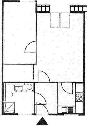 Etagenwohnung Eisenach - 1 Zimmer, 46 m&sup2;, 420&euro; | Angebot:26778193