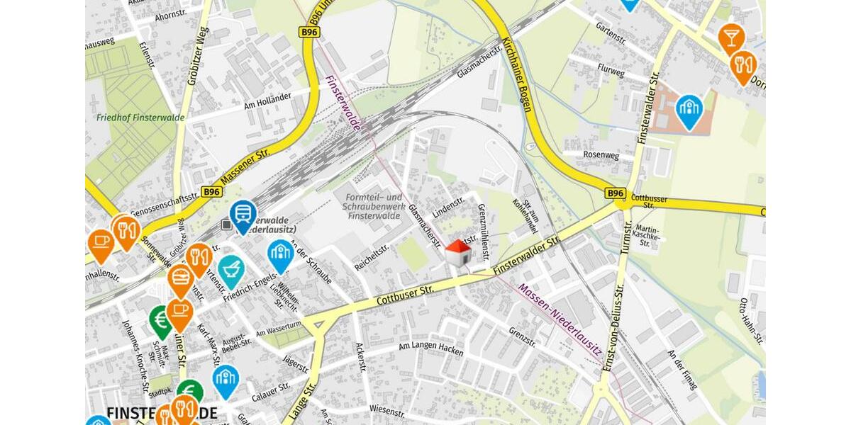 Etagenwohnung Finsterwalde - 3 Zimmer, 67 m&sup2;, 465&euro; | Angebot:24532416