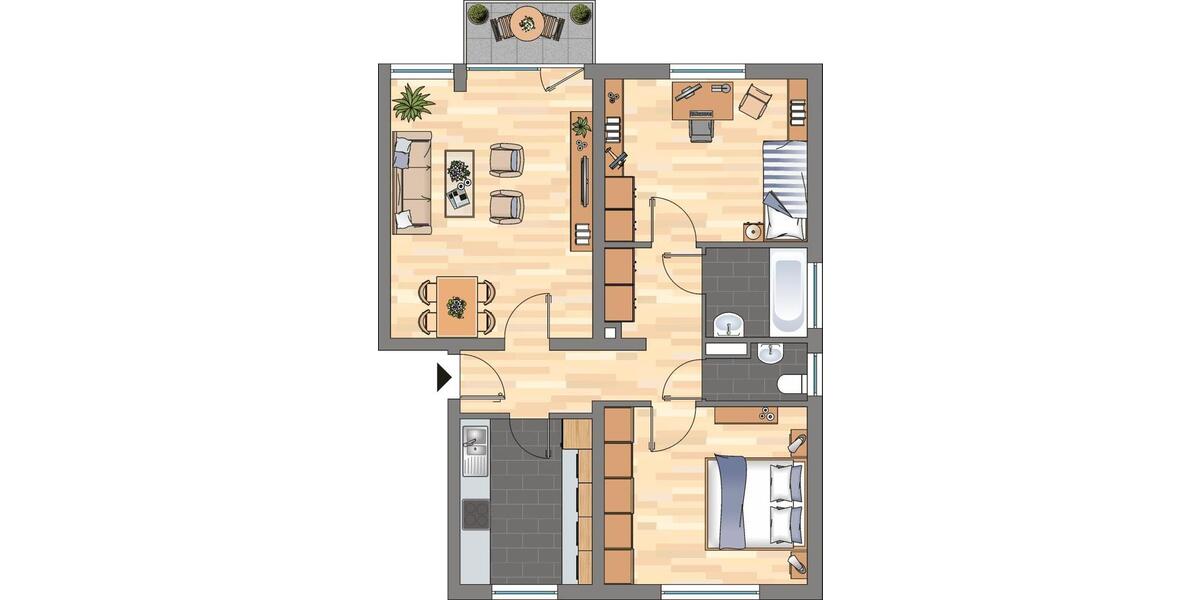3-Zimmer-Wohnung in Offenbach an der Queich 3 zimmer