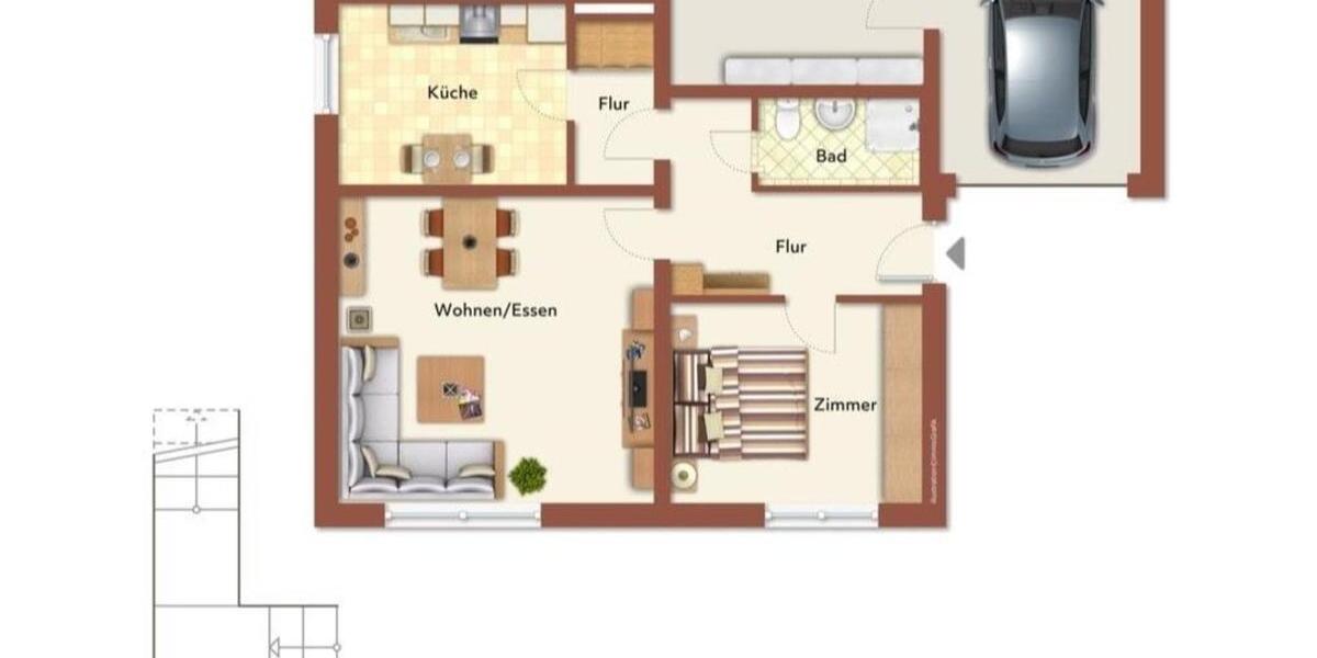 Etagenwohnung Lauenburg/Elbe Elbe - 2 Zimmer, 57 m&sup2;, 550&euro; | Angebot:24801260