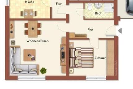 Wohnung Lauenburg/Elbe Elbe - 2 Zimmer, 57 m&sup2;, 550&euro; | Angebot:24801260
