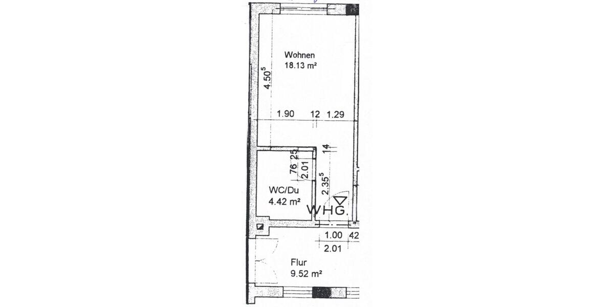 Etagenwohnung Ruhland - 1 Zimmer, 22 m&sup2;, 140&euro; | Angebot:25432191