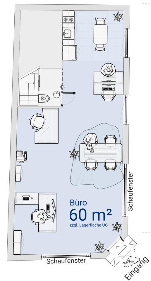 Attraktive Gewerbefläche mit guter Sichtbarkeit und optimalem Zuschnitt! (BüroPraxisLaden)