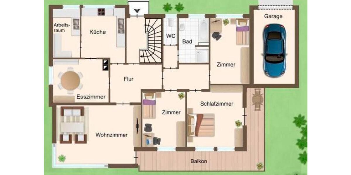 Erdgeschoßwohnung Glatten - 5 Zimmer, 120 m&sup2;, 1.080&euro; | Angebot:25022232