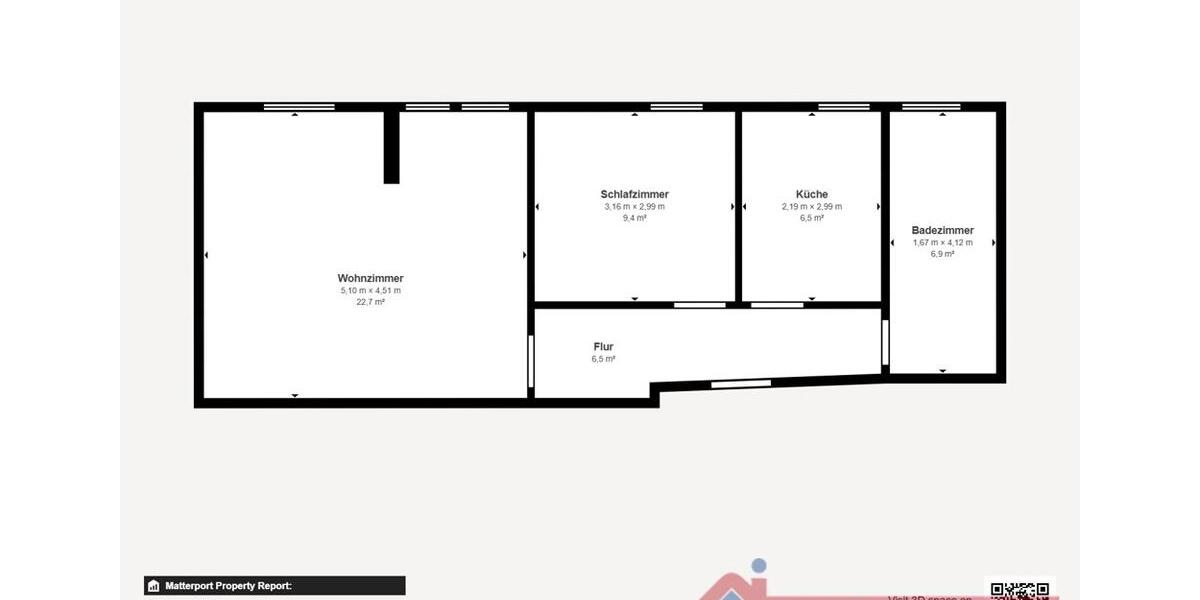 Dachgeschoßwohnung Magdeburg Beyendorf-Sohlen - 2 Zimmer, 52 m&sup2;, 416&euro; | Angebot:26660656