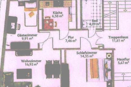 Wohnung Weimar - 3 Zimmer, 61 m&sup2;, 550&euro; | Angebot:25232984