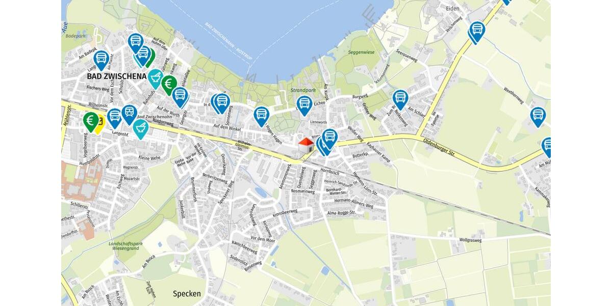 Etagenwohnung Bad Zwischenahn - 2 Zimmer, 74 m&sup2;, 740&euro; | Angebot:25571472