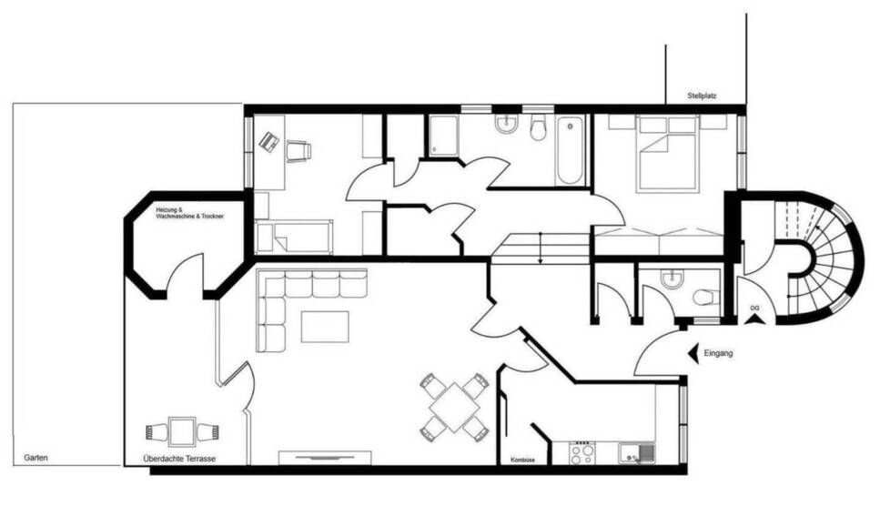 Stilvolle 3 Zi-Wohnung mit Garten & Terrasse - Erstbezug nach hochwertiger Komplettsanierung 3 zimmer