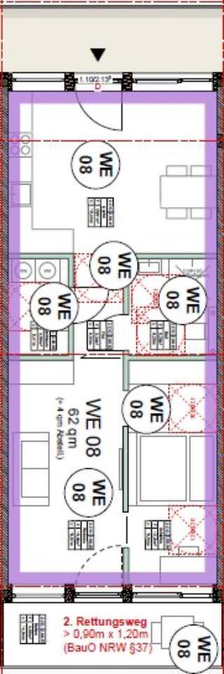 NEUBAU: 3-Zimmer-Wohnung zu vermieten (circa 66 m²) in Borghorst zimmer