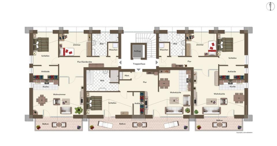Etagenwohnung Loxstedt - 2 Zimmer, 79 m&sup2;, 1.025&euro; | Angebot:21235096