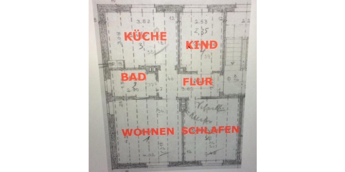 Etagenwohnung Einbeck - 3 Zimmer, 60 m&sup2;, 390&euro; | Angebot:26031881