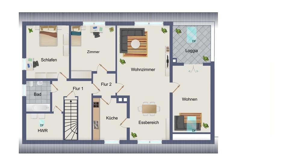 Etagenwohnung Schlüchtern - 4 Zimmer, 100 m&sup2;, 750&euro; | Angebot:26442082