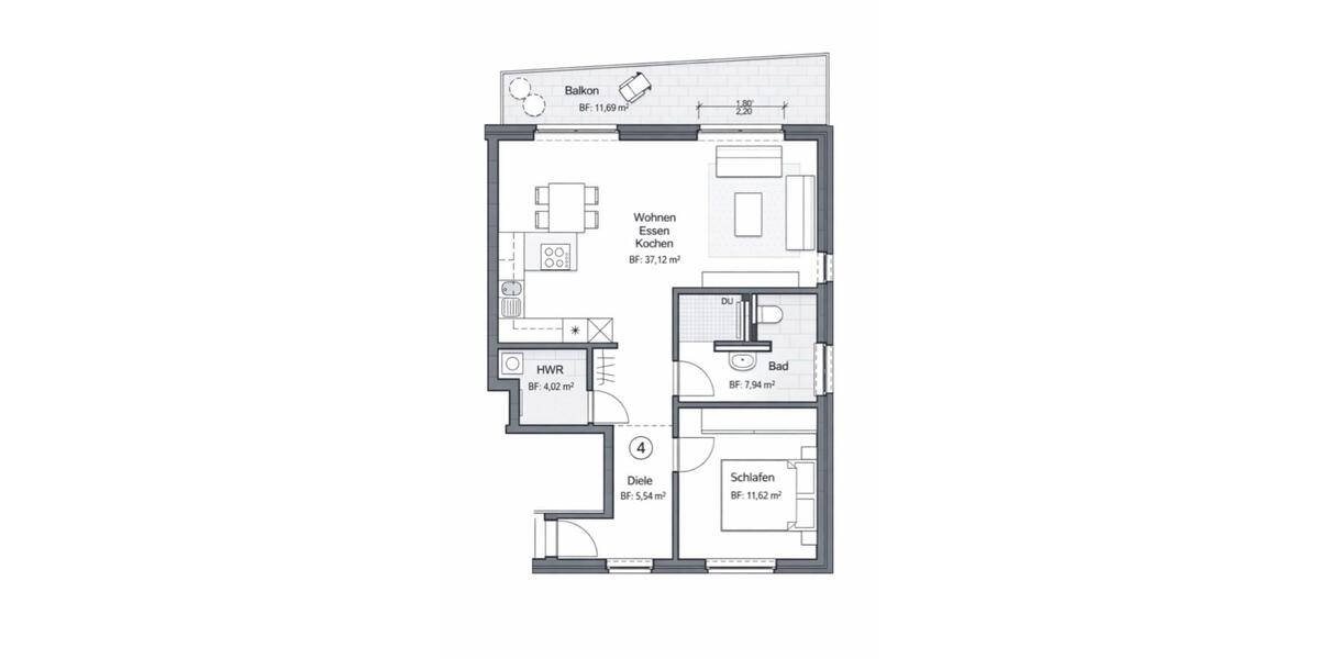 Etagenwohnung Oelde - 2 Zimmer, 72 m&sup2;, 900&euro; | Angebot:25880048