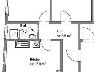 Wohnung Braunschweig Westliches Ringgebiet - 2 Zimmer, 61 m&sup2;, 443&euro; | Angebot:27115558