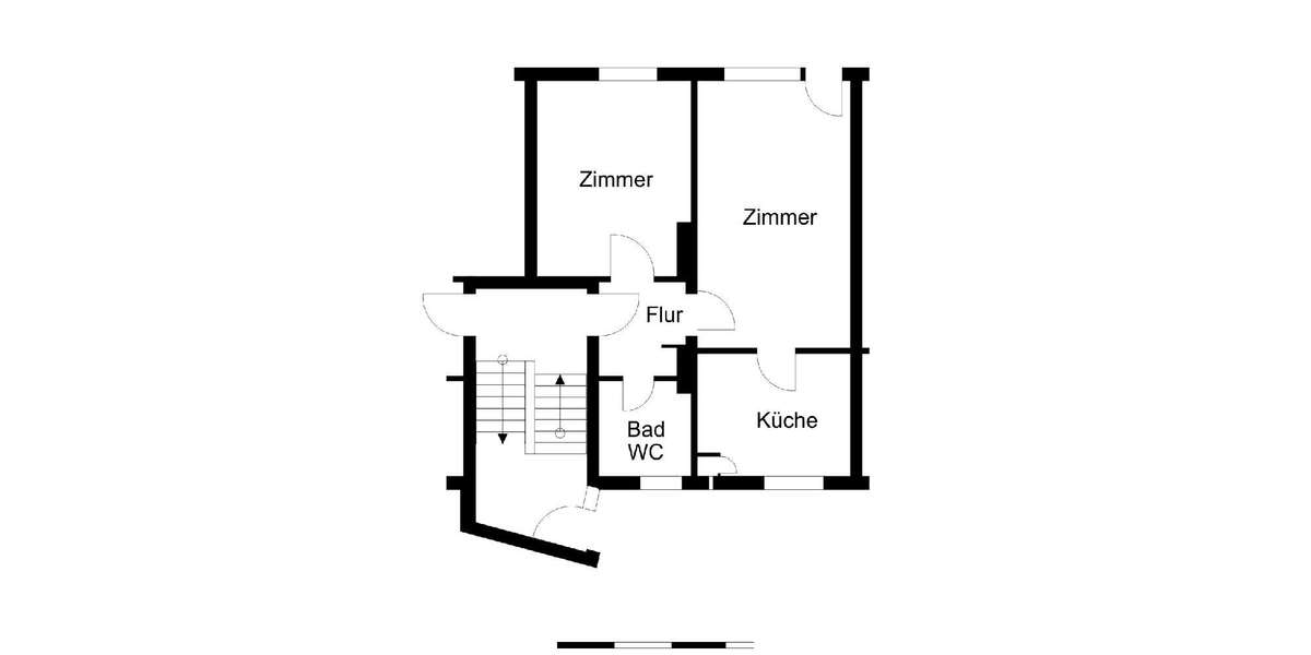 Etagenwohnung Bremerhaven - 2 Zimmer, 44 m&sup2;, 264&euro; | Angebot:26026436