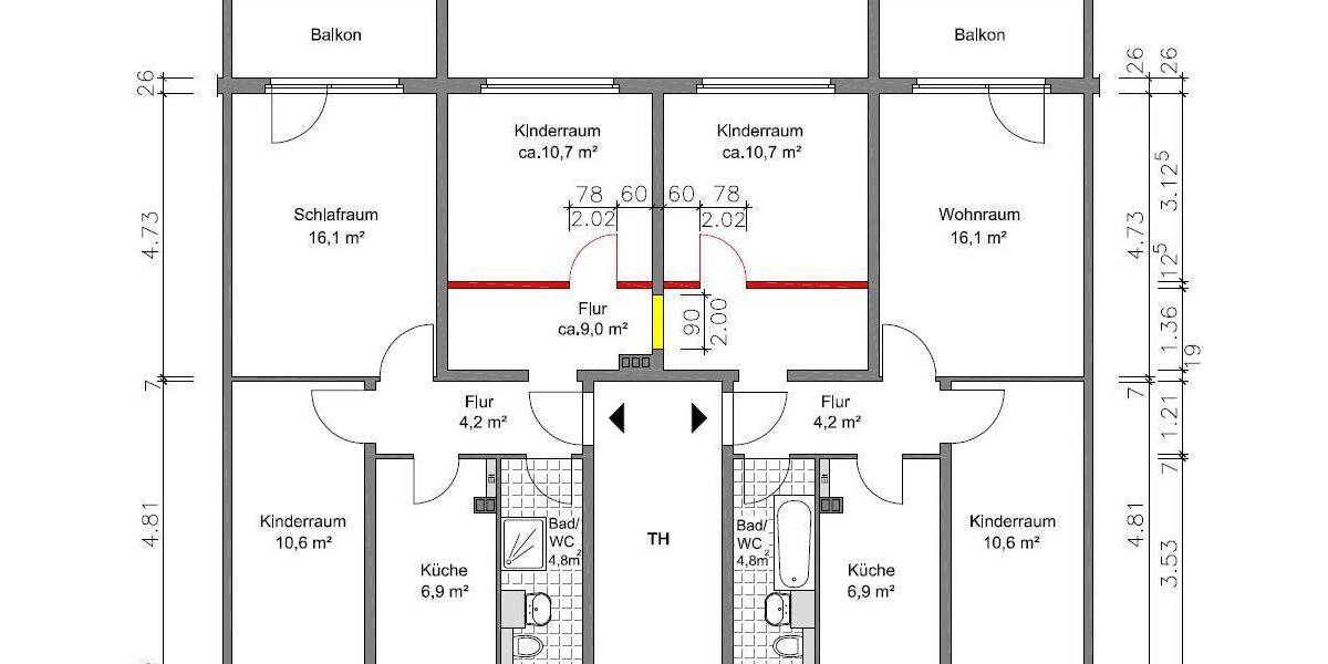 Etagenwohnung Hermsdorf - 6 Zimmer, 118 m&sup2;, 660&euro; | Angebot:26291198