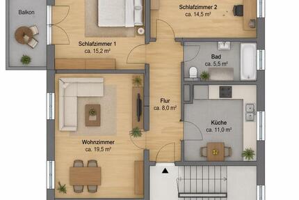 Wohnung Marl - 3 Zimmer, 86 m&sup2;, 739&euro; | Angebot:26250345