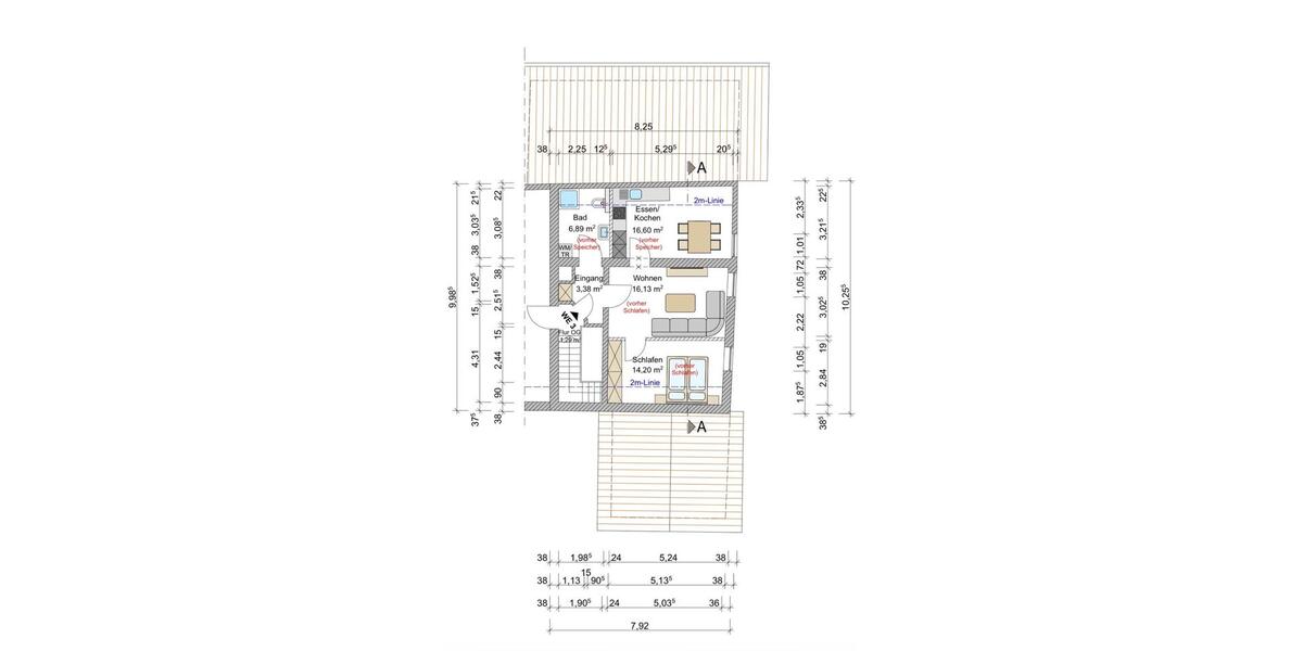 Dachgeschoßwohnung Eggenfelden - 2 Zimmer, 55 m&sup2;, 550&euro; | Angebot:26394219