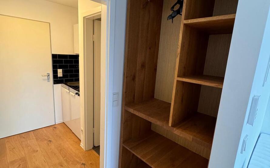 1-Zimmerwohnung mit TV, Wlan, DuscheWC, Küche, Waschmaschine, Trockner und Balkon