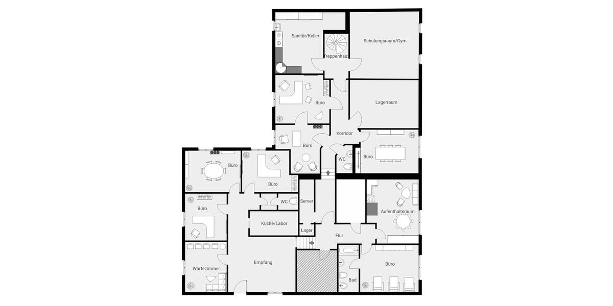 Praxis-Bürofläche 150–300 m² | auch Teilvermietung zimmer
