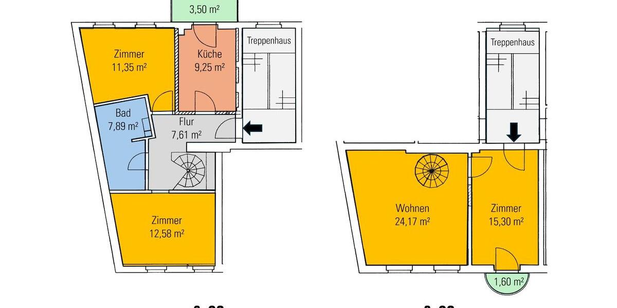 Maisonettenwohnung Forst (Lausitz) - 4 Zimmer, 91 m&sup2;, 550&euro; | Angebot:25721512