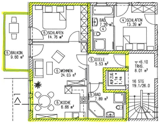 Wohnung zum Mieten in Ottobrunn 1.277 € 63.67 m² 2 zimmer