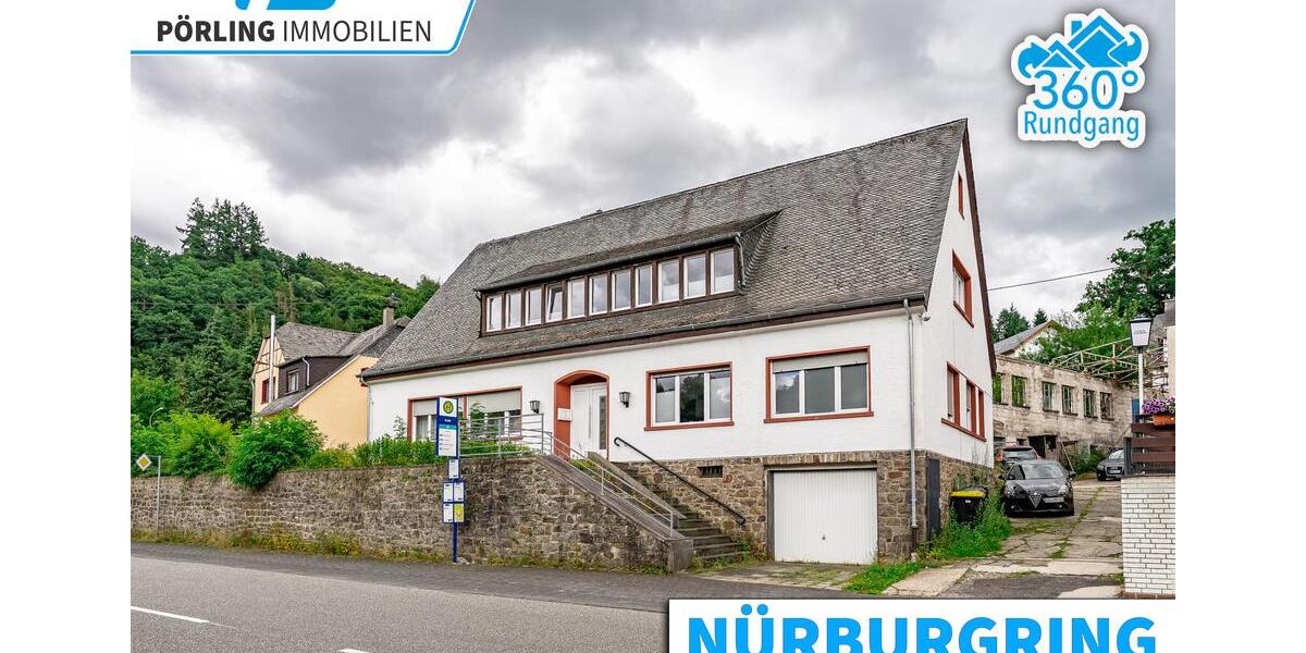Modernisierte Dachgeschosswohnung mit neuem Bad, Balkon + Burgblick am Nürburgring 2 zimmer