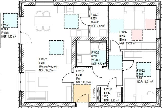 Erdgeschoßwohnung Lotte - 3 Zimmer, 88 m&sup2;, 1.144&euro; | Angebot:26490877