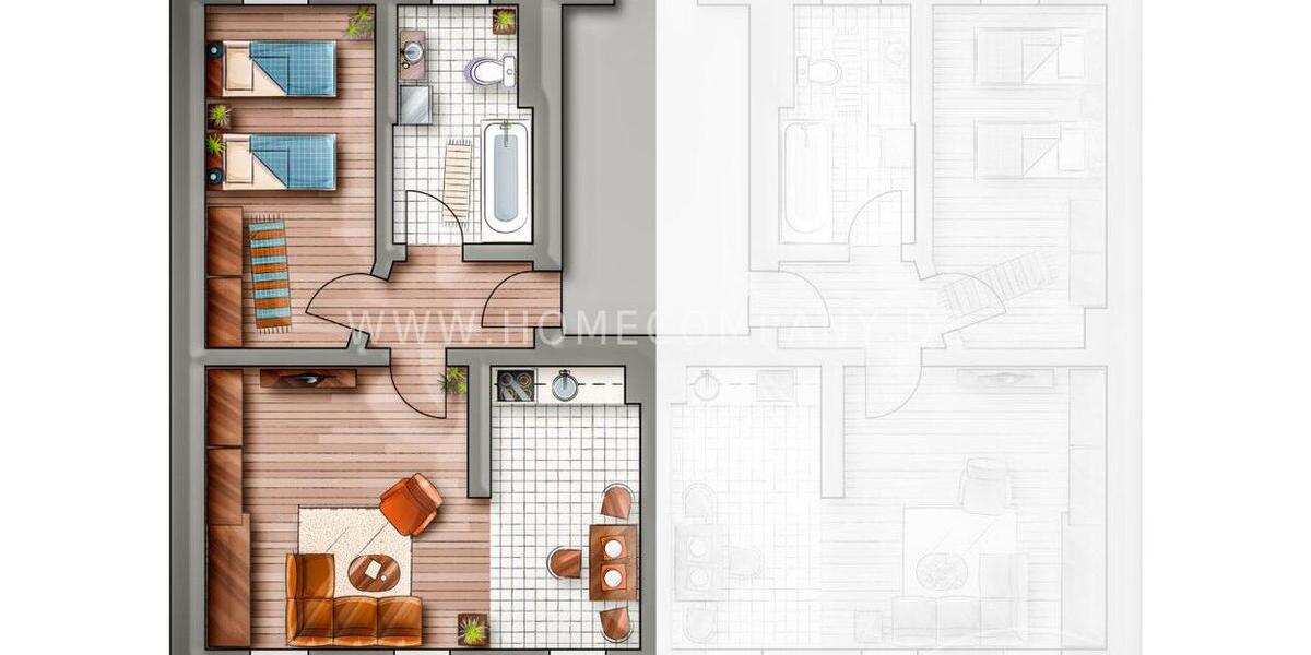 Wohnen auf Zeit Leipzig Nord - 2 Zimmer, 47 m&sup2;, 1.600&euro; | Angebot:26692376