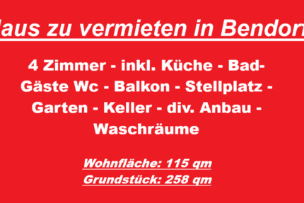 Haus zu vermieten in Bendorf! 4 zimmer